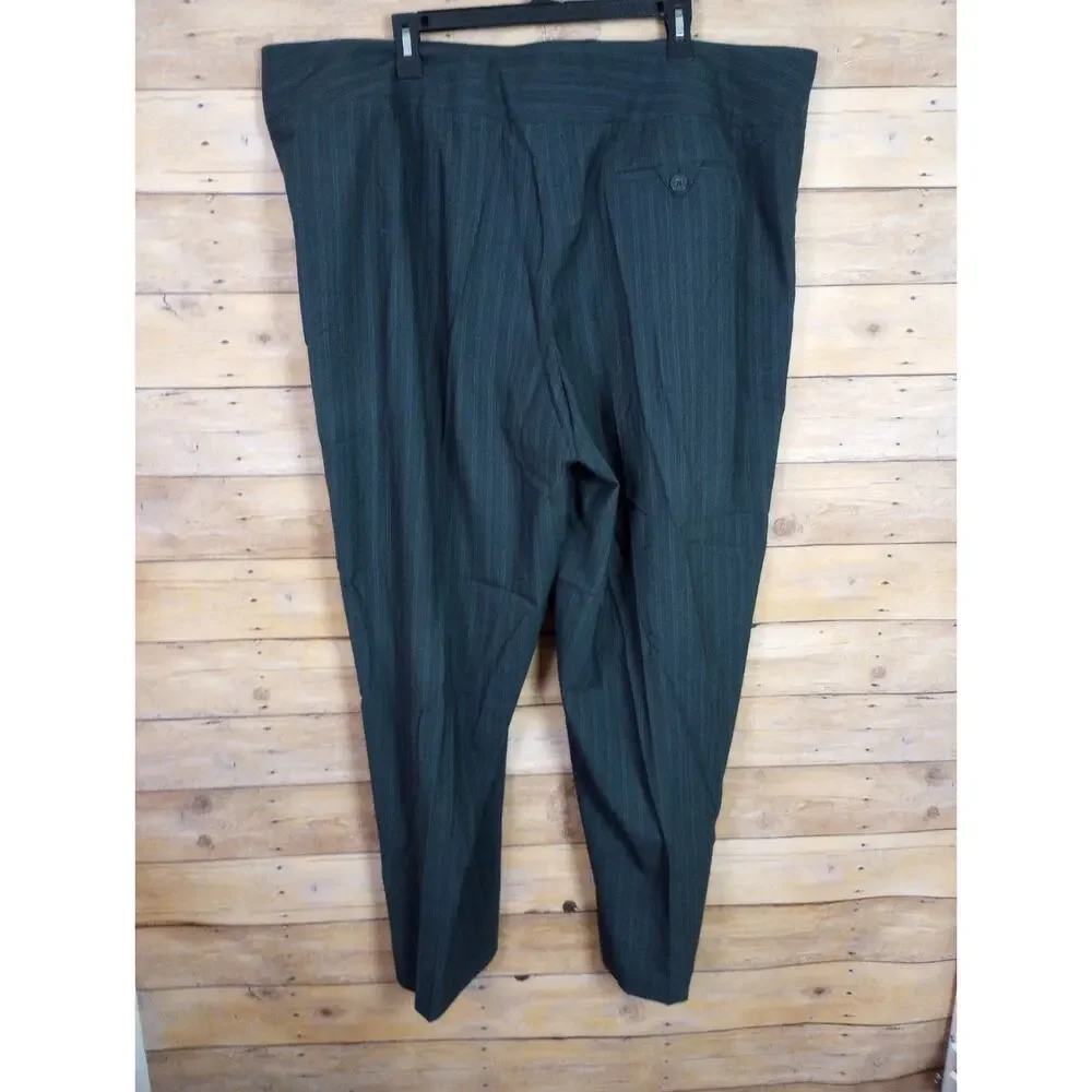 Mossimo Woman Pants 26W Black Pin Stripe Vintage Plus Size Business Office Wear